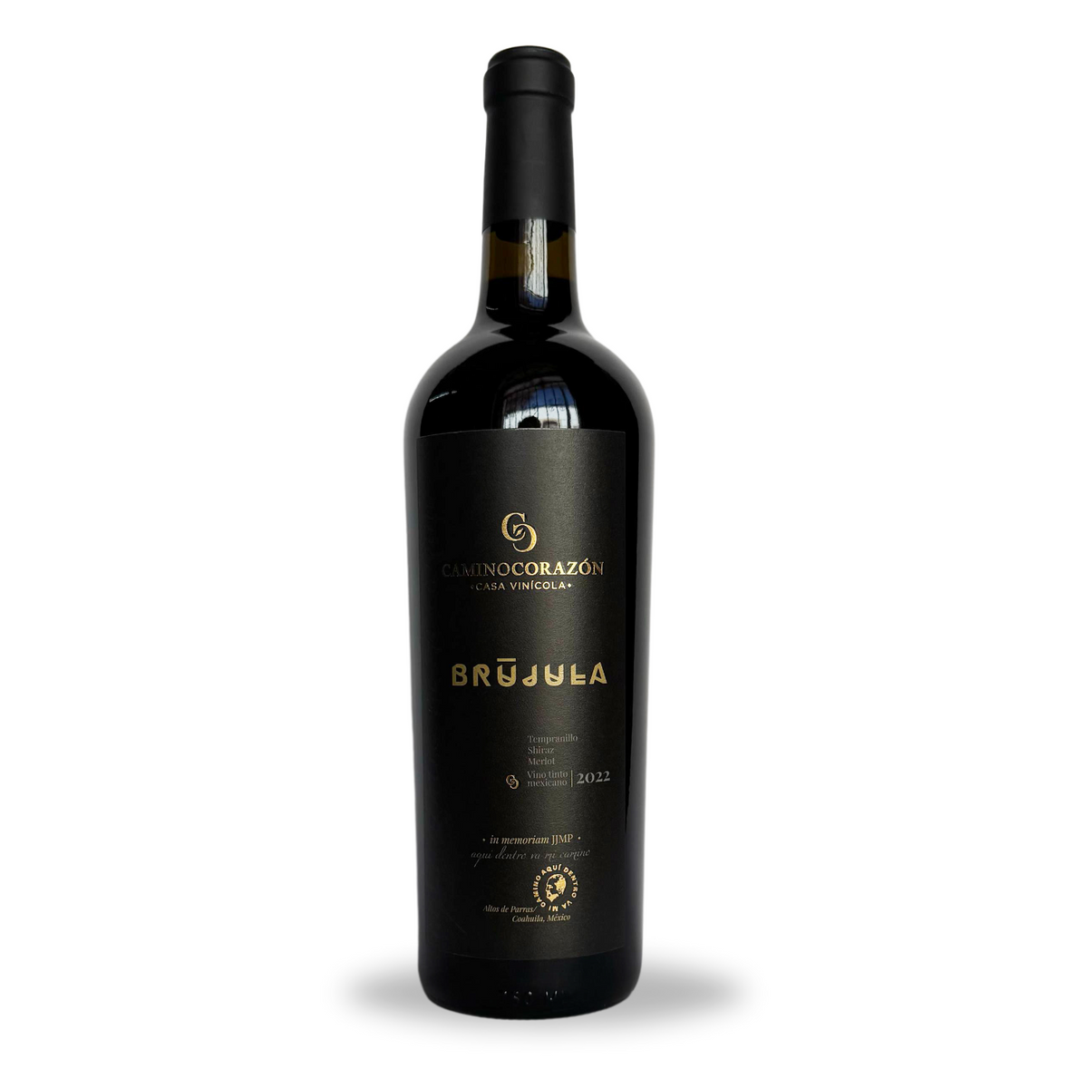 Botella de Brújula de Camino Corazón
